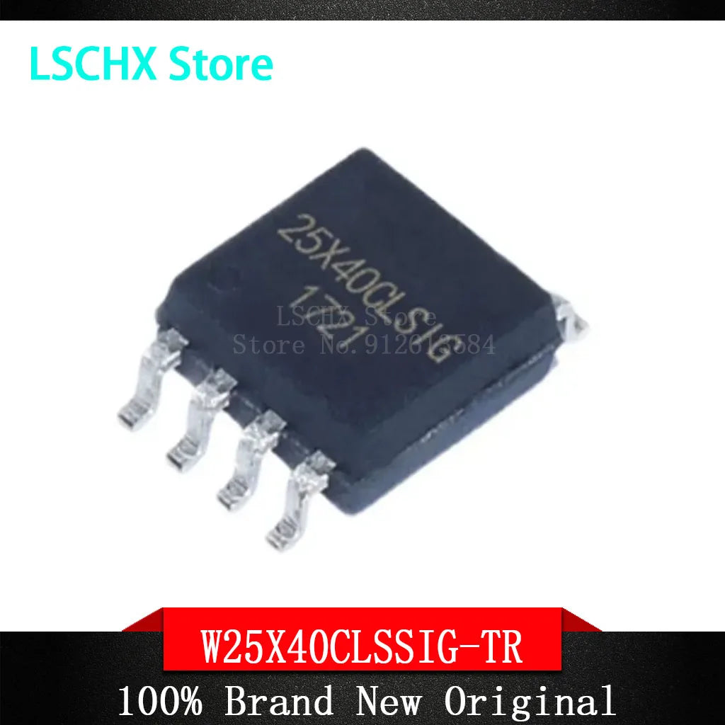 5-Pack W25X40CLSSIG-TR SOP-8 NOR Flash Memory IC Chips NOR Flash IC Axl