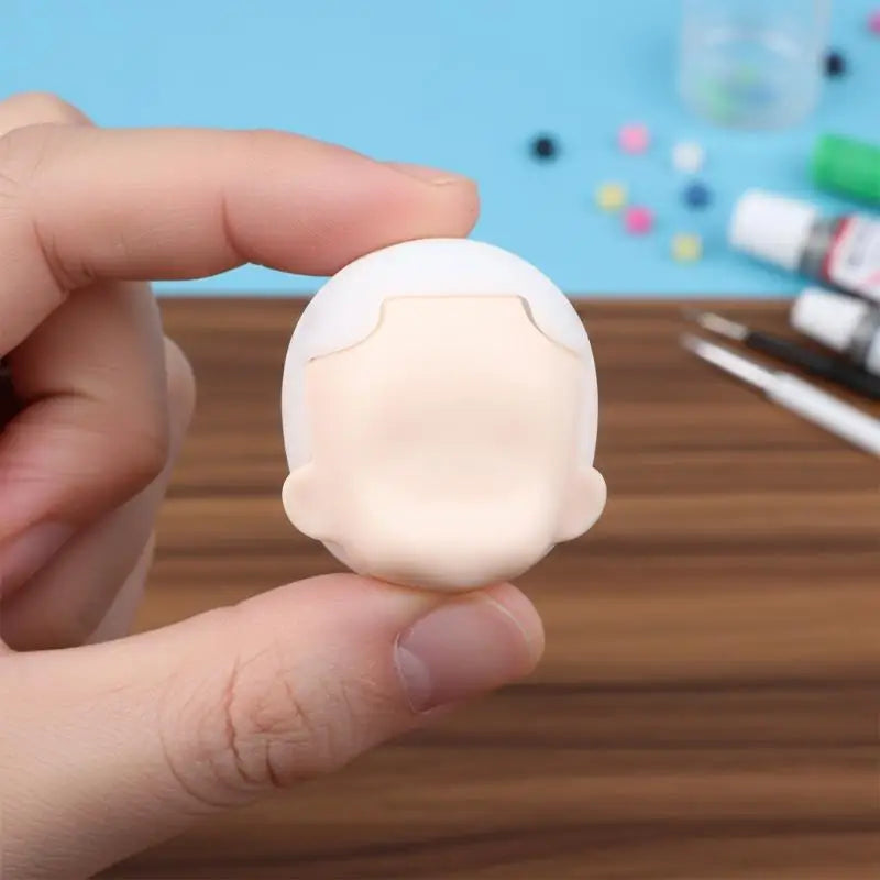 GSC Universal Head Shell Blank Face Mold – OB11 Clay Doll DIY Doll Face Mold Axl