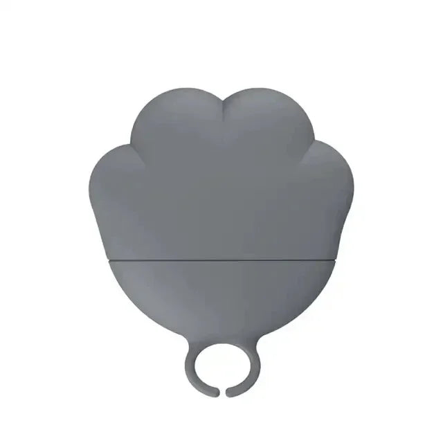 Silicone Pet Can Spoon & Airtight Lid – Cat & Dog Feeder Tool Pet Feeding Tool Axl Gray can lid