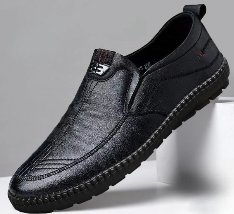 Men's Slip-On Loafers – Soft Sole Lightweight Casual Flat Shoes Men's Loafers Axl