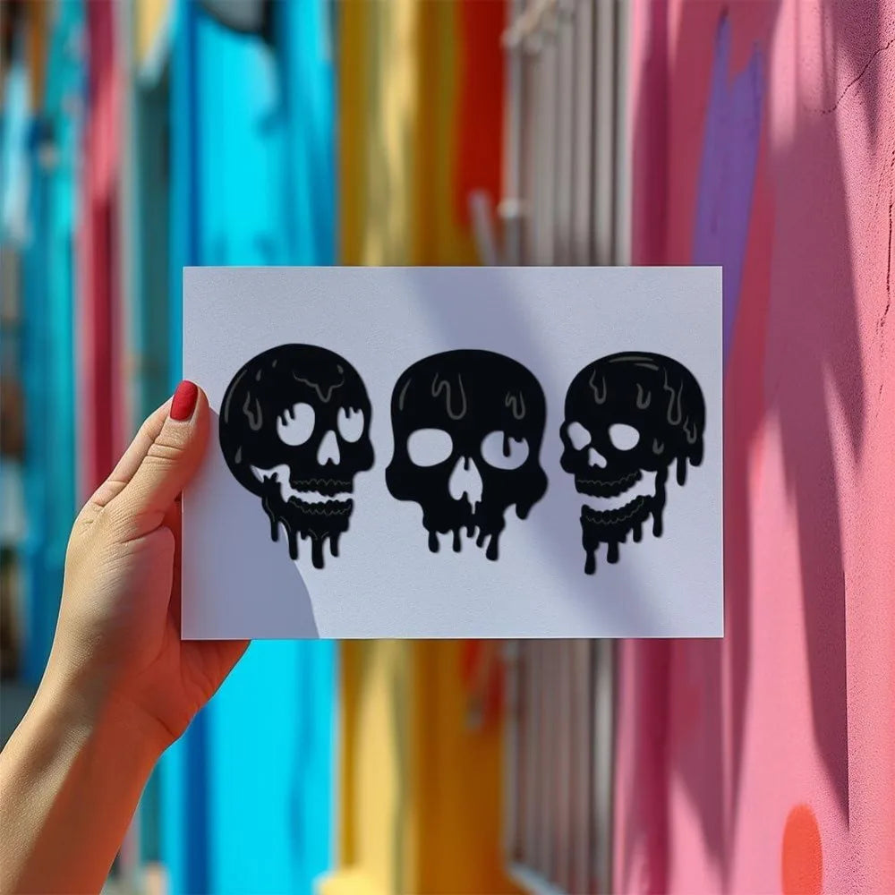Melting Skull Cutting Dies – Embossing Stencils for Scrapbooking Craft Cutting Dies Axl