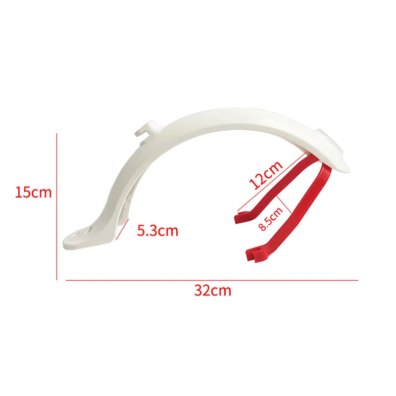 Rear Mudguard Guard Kit with Bracket & Hook – M365 Scooter Scooter Mudguard Kit Axl
