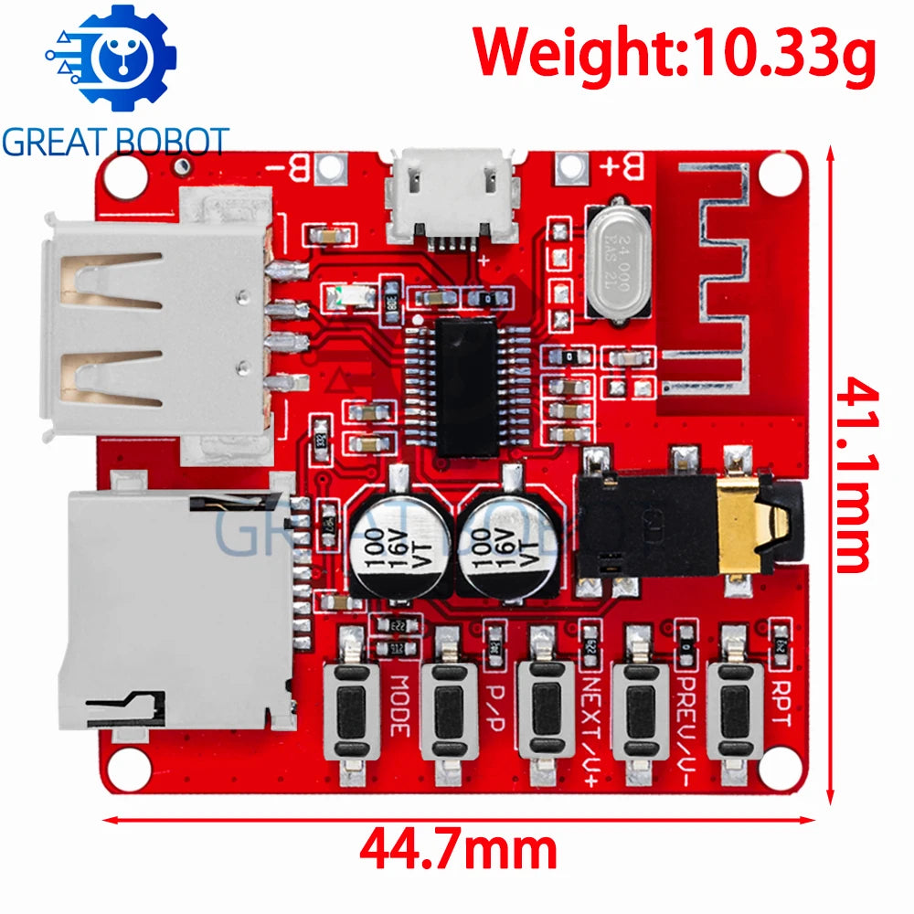 3W Bluetooth 4.1 MP3 Audio Receiver Amplifier Board | USB TF Audio Amplifier Board Axl