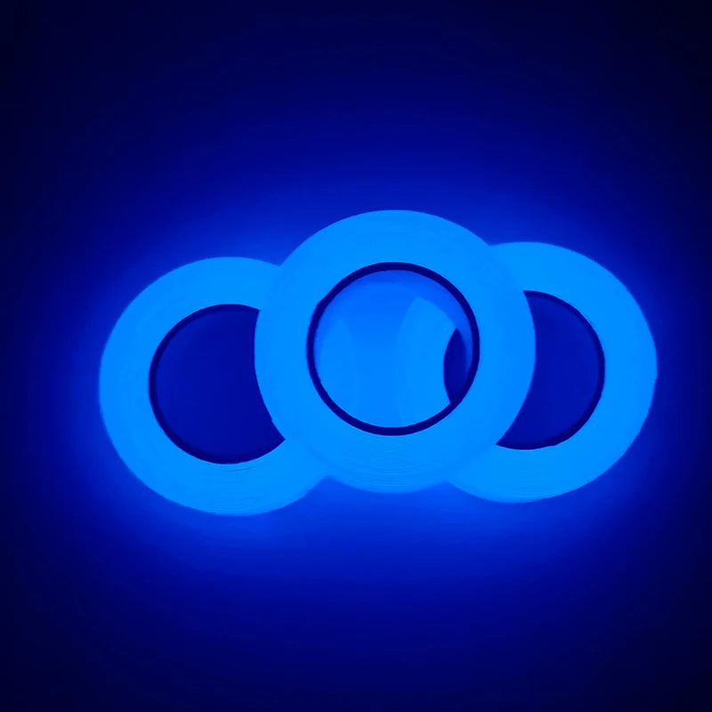 Glow in the Dark Tape | Fluorescent Luminous Safety Tape Luminous Safety Tape Axl 1.5CMx3M Blue