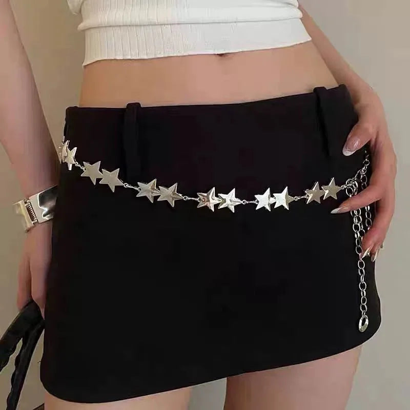 Bohemian Metal Waist Chain Belt – Ethnic Retro Body Jewelry Waist Chain Belt Axl