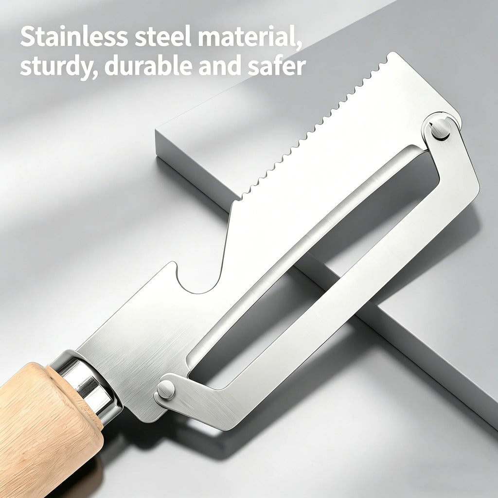 Stainless Steel Vegetable Peeler & Grater – Wood Handle Vegetable Peeler Axl
