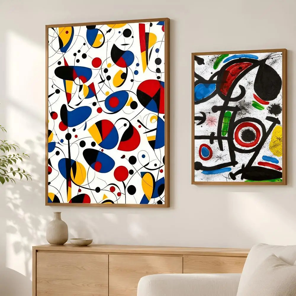 Joan Miró Vintage Wall Art Poster – Self-Stick Waterproof Wall Art Poster Axl