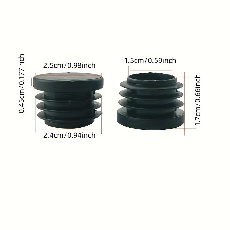 Black Pipe Plug End Caps – Furniture Leg Floor Protectors Furniture Leg Caps Axl