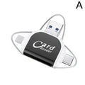 4-in-1 USB-C Card Reader Hub – SD & TF Multiport Adapter USB Card Reader Hub Axl A CN