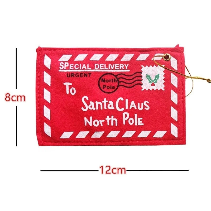 10 Christmas Hanging Envelope Gift Card Holders – Tree Décor Christmas Gift Envelopes Axl