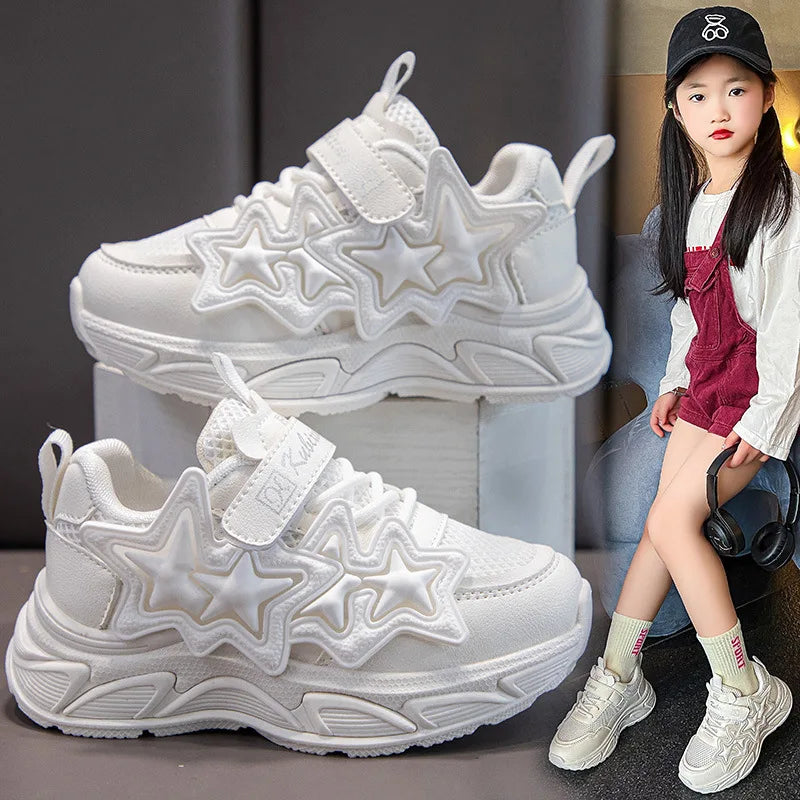 Girls Air Mesh Sneakers – Kids Casual Sports Running Shoes Girls Kids Sneakers Axl