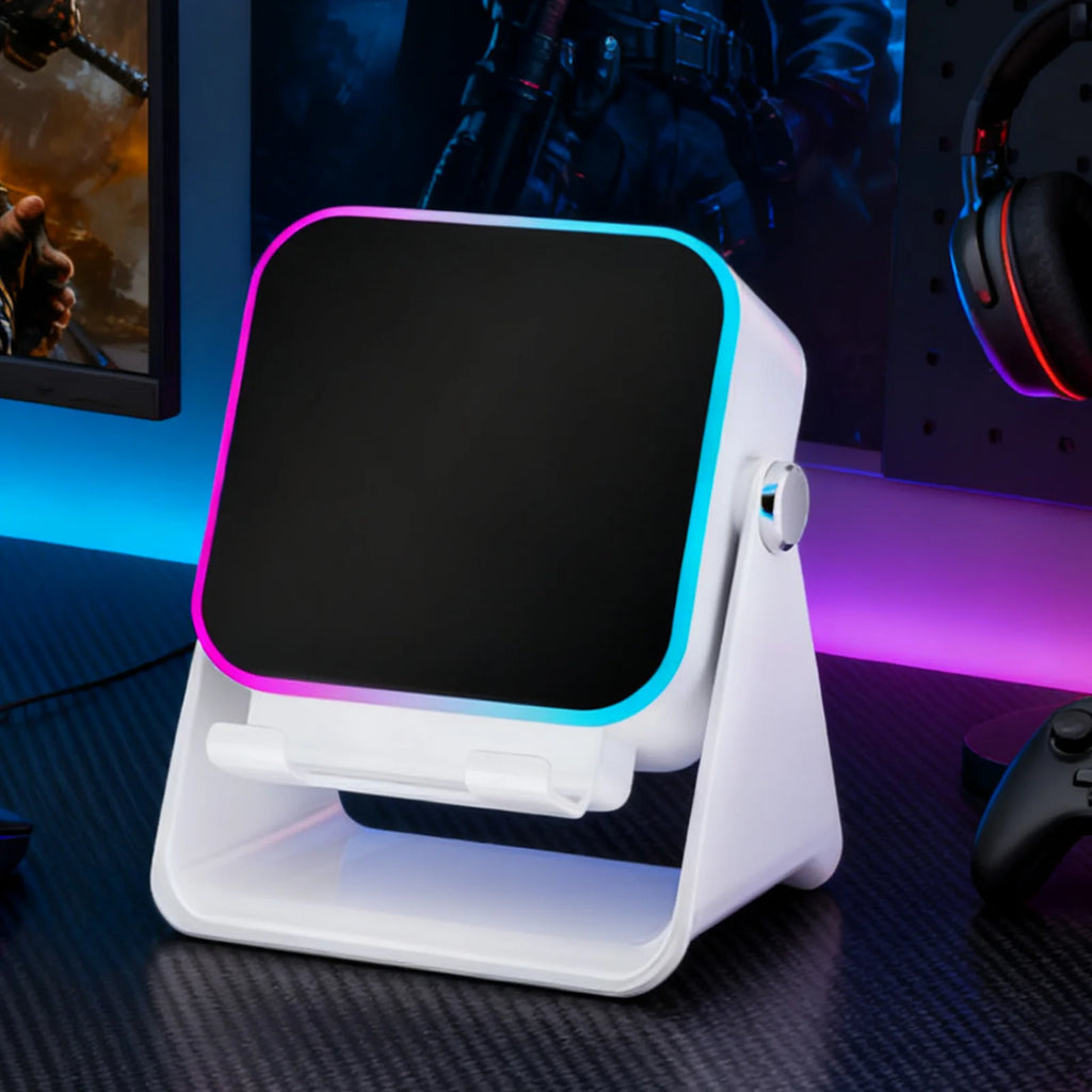 Folding Phone Stand Speaker – 10W Wireless Charging & Light Wireless Phone Speaker Axl