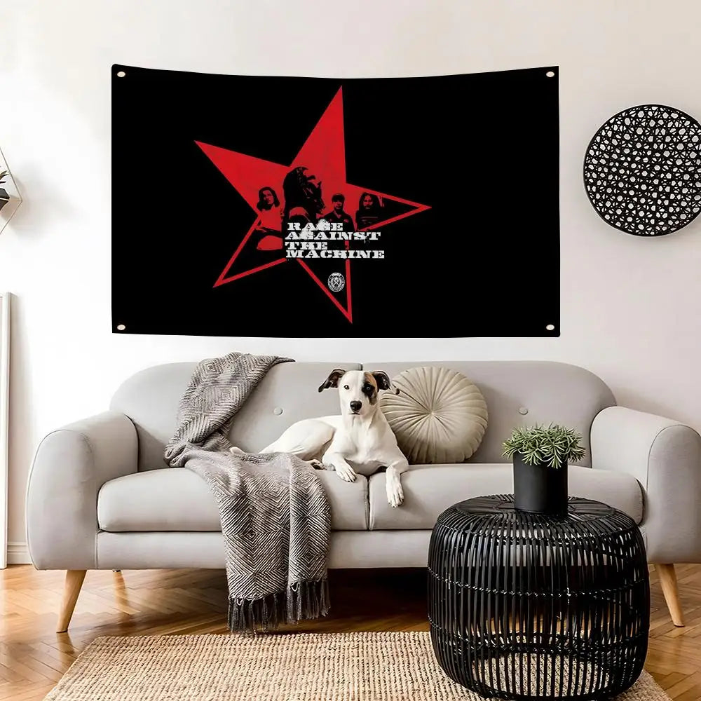 Rage Against the Machine Flag – Wall & Concert Banner Band Wall Flag Axl