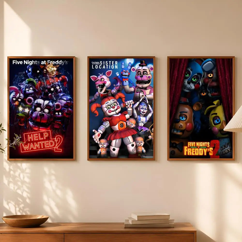 FNAF Self-Stick HD PVC Wall Art Poster – Waterproof Decor Wall Art Poster Axl