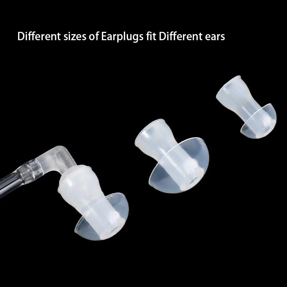 Air Tube Ear Hook Earpiece – 3.5mm Wired Monaural Headset Wired Ear Hook Earpiece Axl
