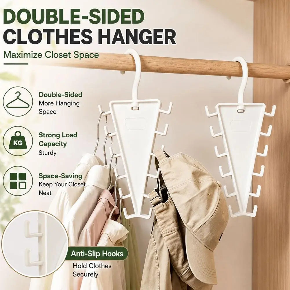 V-Shape 12-Hook Closet Hanger Organizer | Space Saving Closet Hanger Organizer Axl