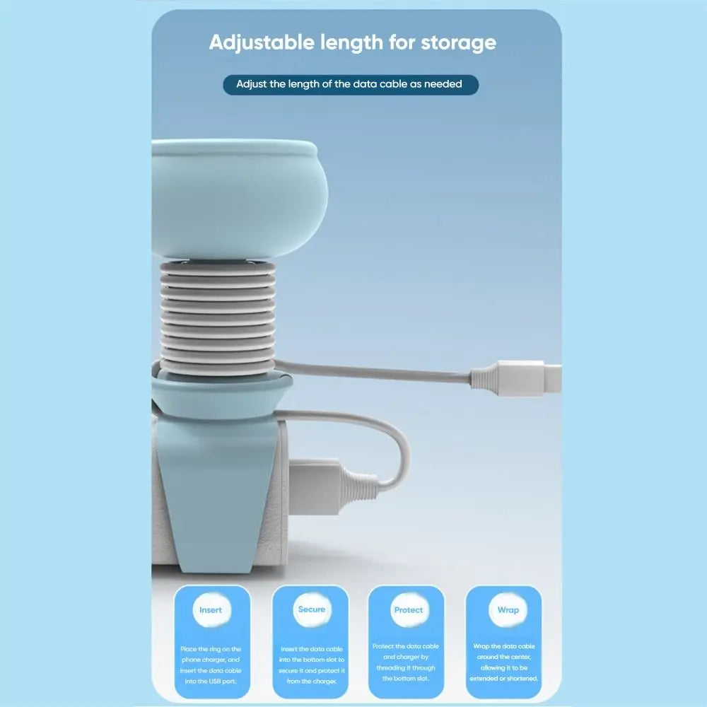 Silicone Cable Winder & Cord Organizer – Cartoon Design Cable Cord Organizer Axl