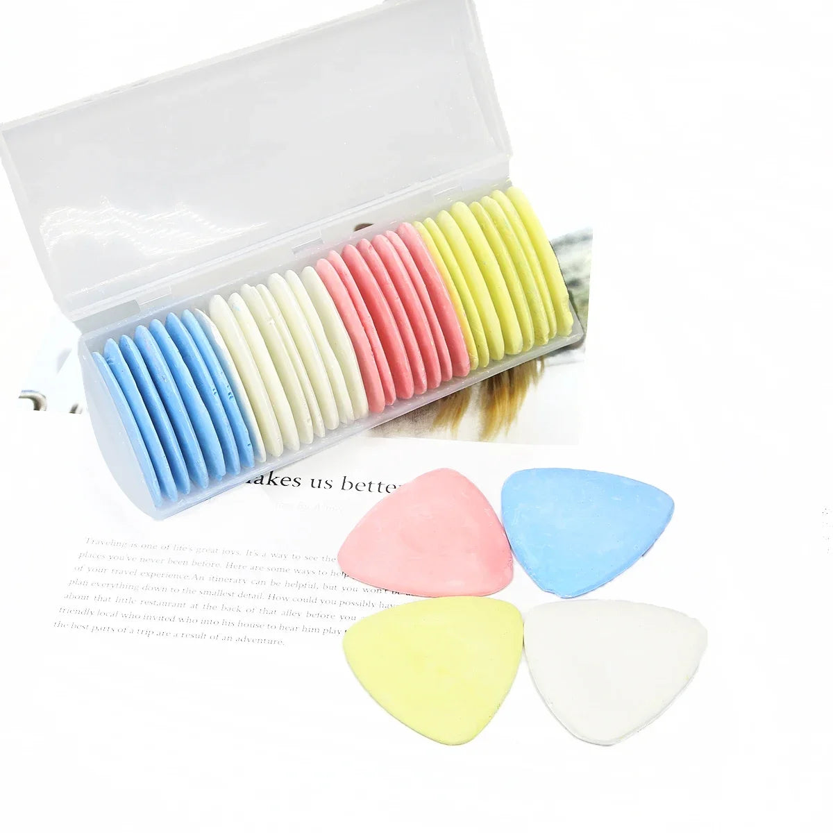 Tailor's Chalk Set 10–30 Pcs | Colored Fabric Marking Powder Tailor's Chalk Set Axl