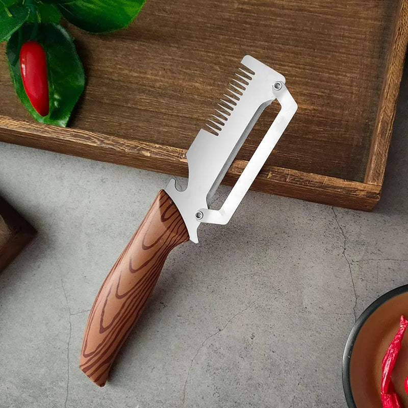 3-in-1 Stainless Steel Vegetable Peeler, Slicer & Bottle Opener Vegetable Peeler Axl