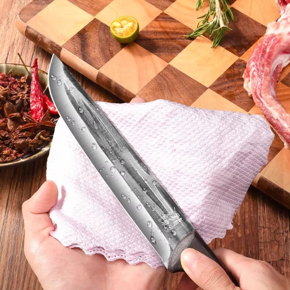 PLYS Hand-Forged Boning Knife – 14.8" Stainless Steel Butcher Boning Knife Axl