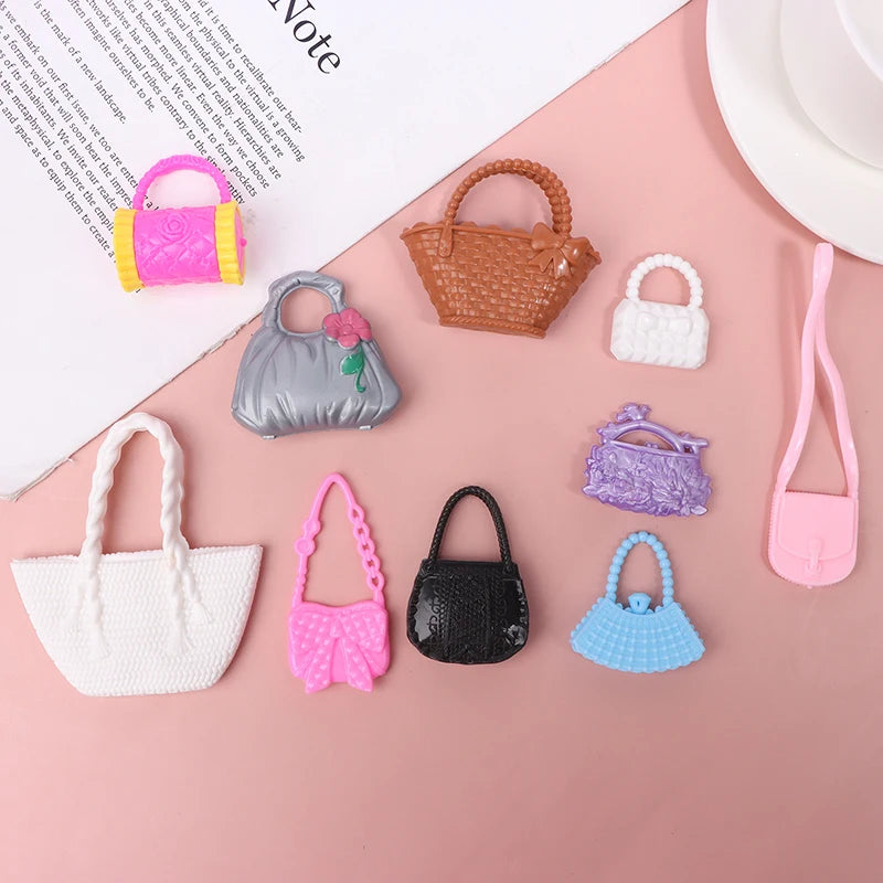 10Pcs Dollhouse Miniature Princess Jewelry Set – Crown & More Doll Accessories Set Axl