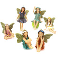 6-Piece Miniature Fairy Figurines Set – Fairy Garden Decor Garden Figurine Set Axl 1