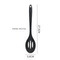 Silicone Cooking Spoon Set – Heat-Resistant, Non-Stick Safe Silicone Spoon Set Axl 1pcBlack Colander