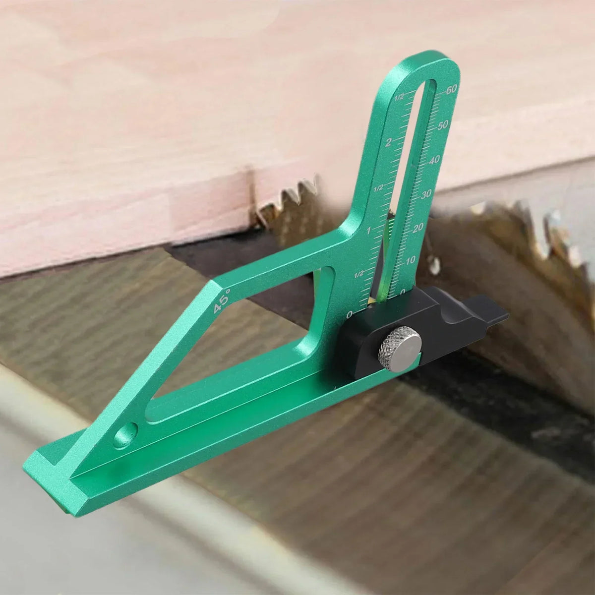 Table Saw Height Gauge 0-60mm | Metric & Inch Aluminum Tool Height Gauge Ruler Axl