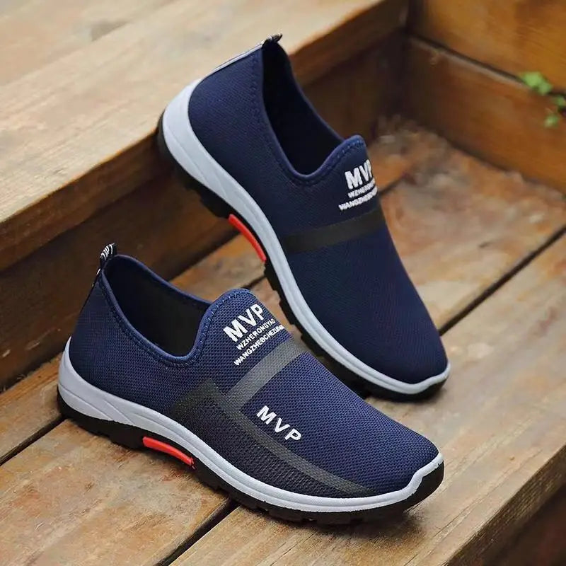 YBQJOO Men's Breathable Canvas Slip-On Loafers | Casual Flat Men's Canvas Loafers Axl