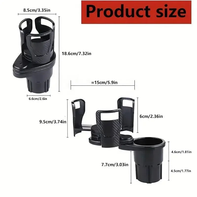 Car Cup Holder Expander – Dual Cup, Phone & Organizer Adapter Car Cup Holder Organizer Axl