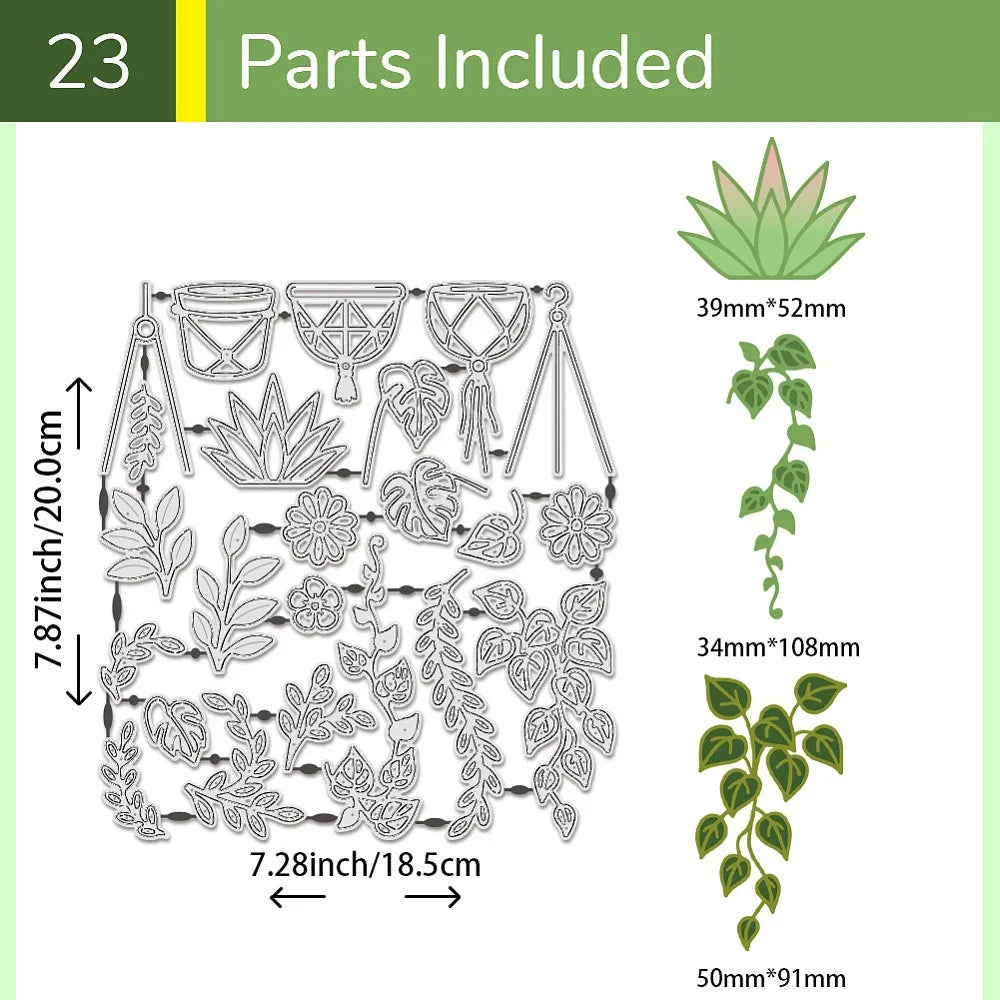 Hanging Plants Carbon Steel Cutting Die | DIY Scrapbooking Paper Cutting Die Axl