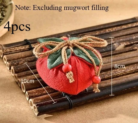 Persimmon Pendant Incense Sachet Bag – Car Charm & Good Fortune Decorative Sachet Bag Axl Red 4pcs