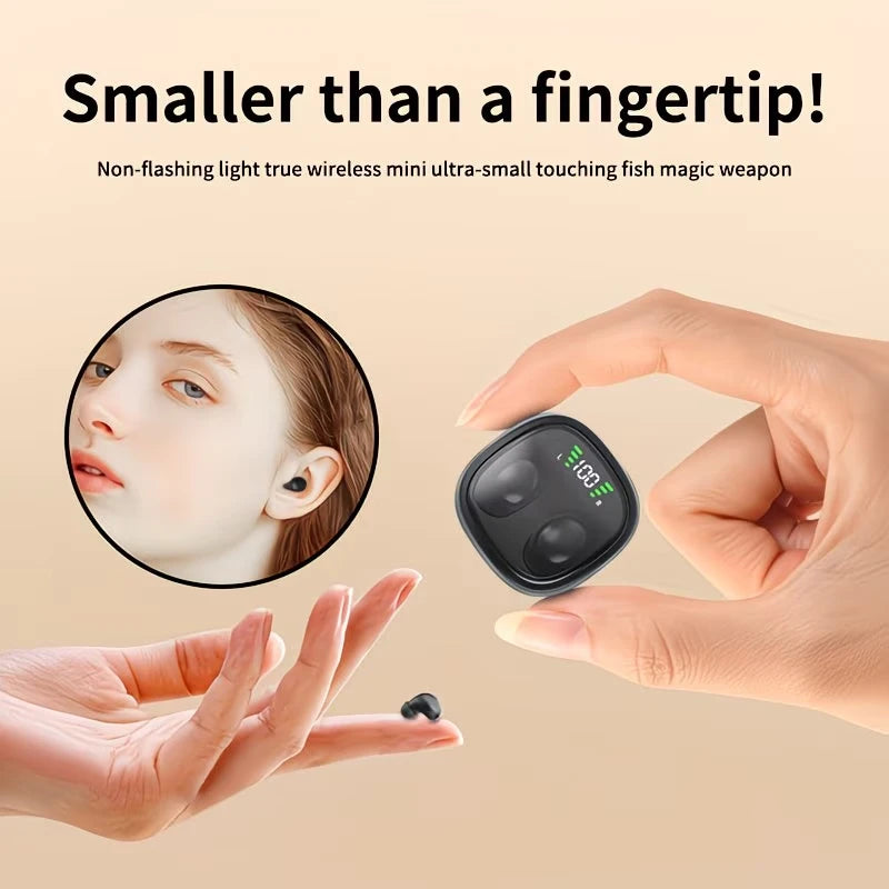 Mini Bluetooth 5.3 TWS Earbuds – Sleep, Sport & Work TWS Bluetooth Earbuds Axl