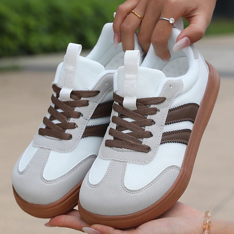 ZULIWAGN Women's Lightweight Striped Sneakers | Plus Size Women's Sneakers Axl