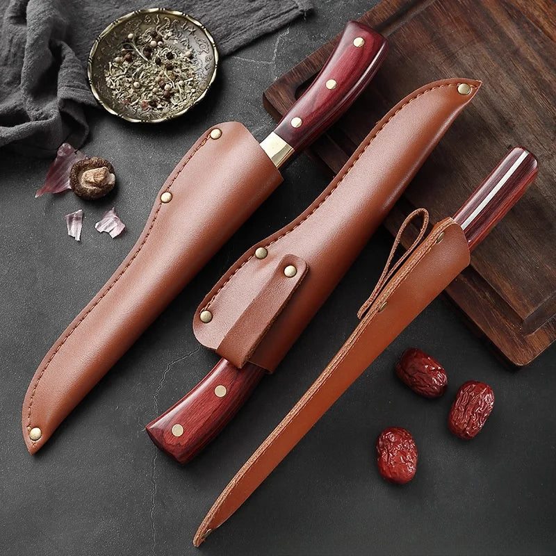 3-Piece Forged Stainless Steel Kitchen Knife Set | Chef & Boning Kitchen Knife Set Axl