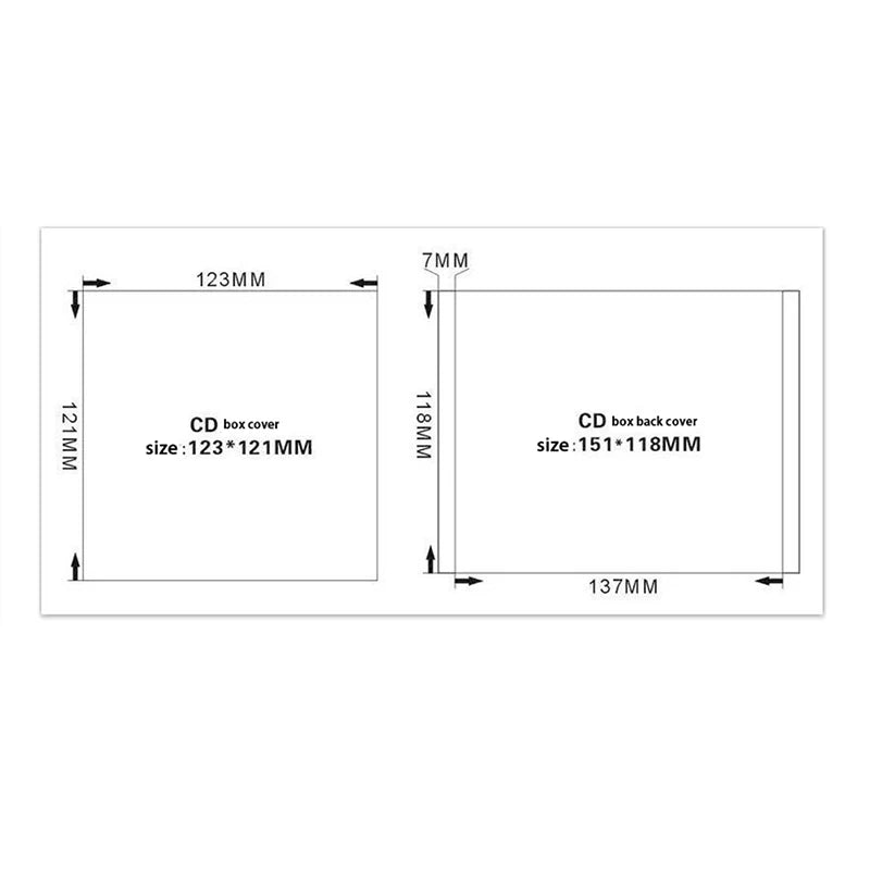 Clear Transparent CD/DVD Cases – Empty PP Plastic, 1–2 Discs CD DVD Case Axl