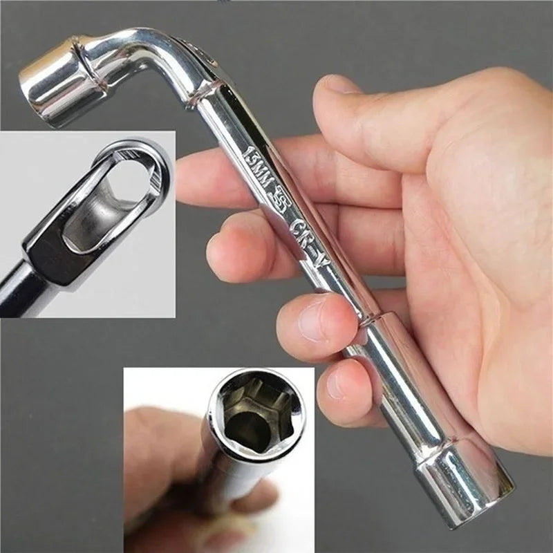 L-Type Double-End Hollow Hex Socket Wrench | Chrome Vanadium Hex Socket Wrench Axl