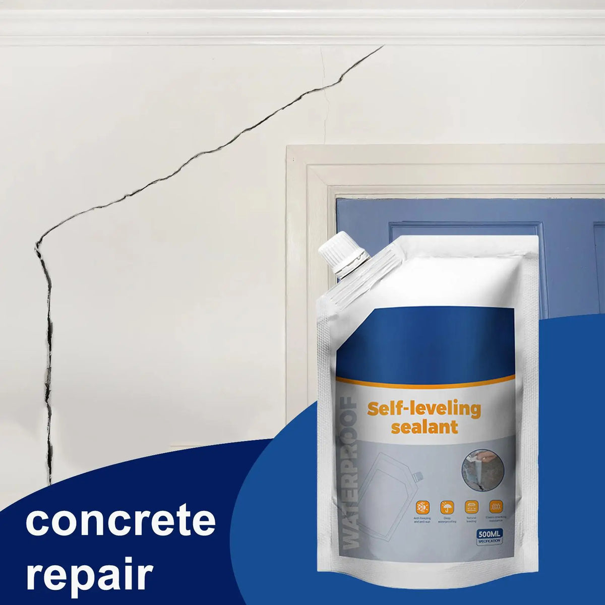 500ml Concrete Filler Repair Patch – Quick-Drying Sealant Concrete Repair Sealant Axl