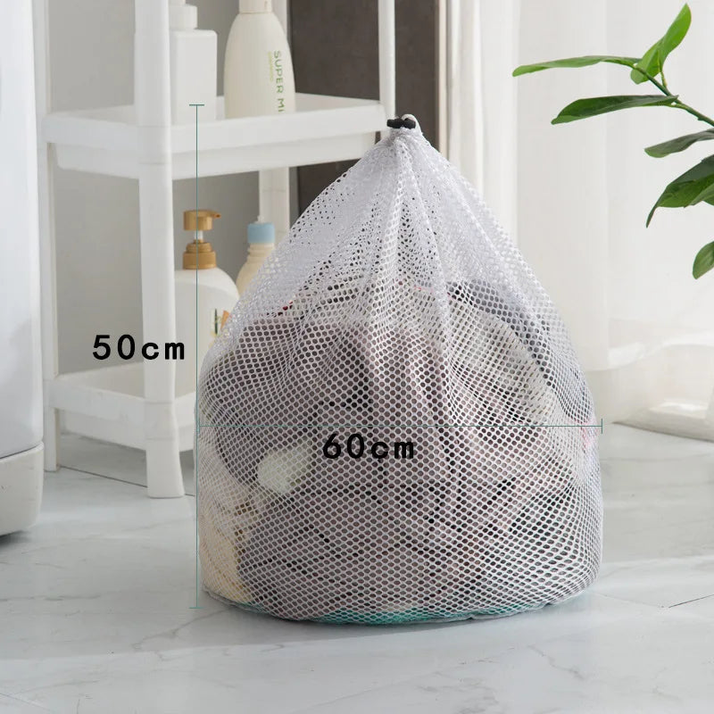 Mesh Laundry Bag with Drawstring – Durable Polyester & Reusable Mesh Laundry Bag Axl Coarse Mesh-L-1pc