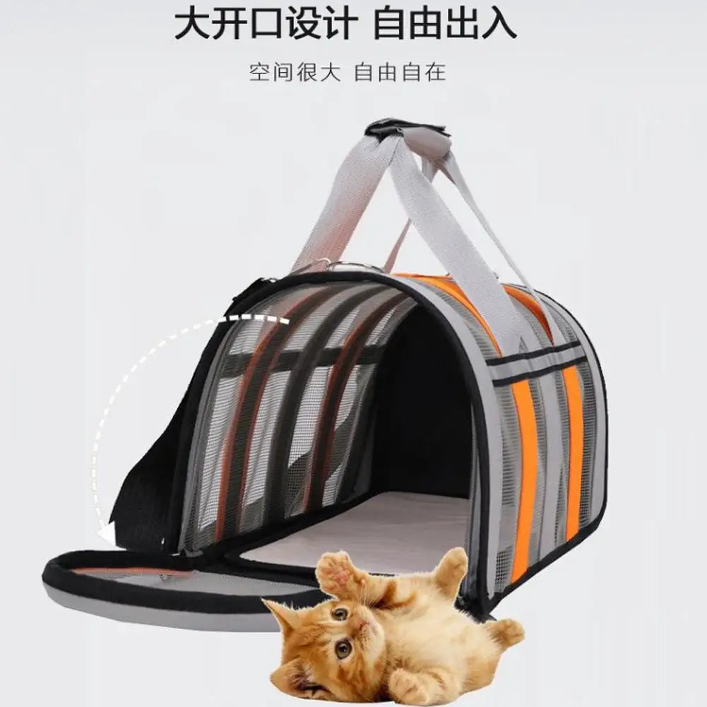 Airline Approved Pet Carrier Bag for Cats & Dogs 34x24cm Pet Travel Carrier Axl