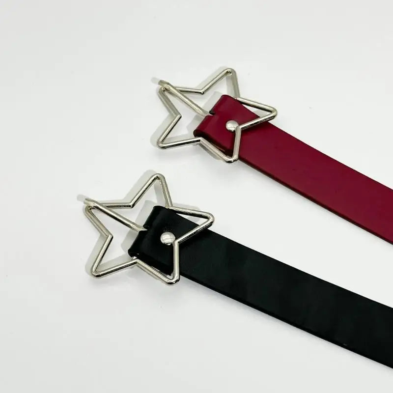 Women's Y2K Punk Rivet Belt – PU Leather Pin Buckle Waistband Punk Rivet Belt Axl