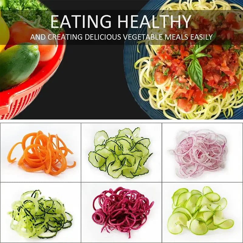 4-in-1 Vegetable Spiralizer – Zucchini Noodle & Veggie Slicer Vegetable Spiralizer Axl
