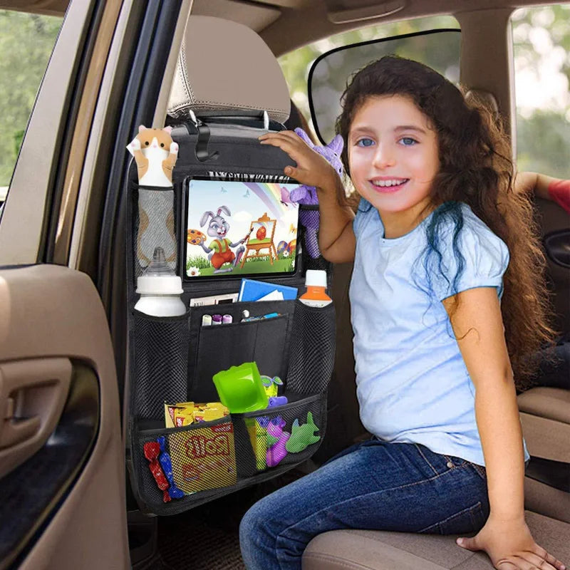 Car Backseat Organizer with Tablet Holder & Storage Pockets Car Seat Organizer Axl