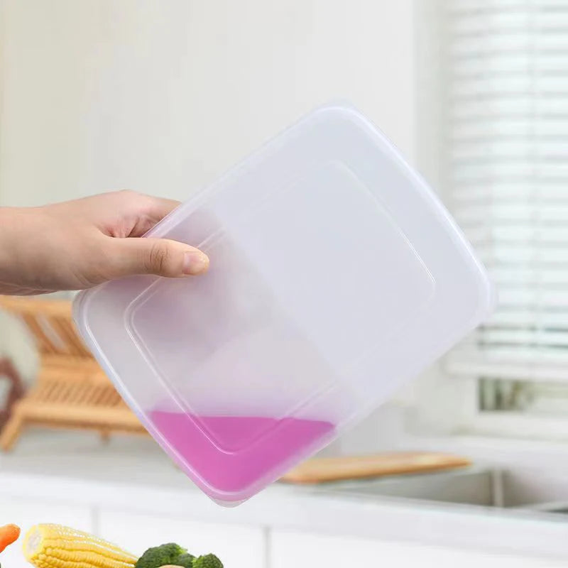 4-Grid Clear Fridge Organizer Box | Compartment Food Storage Food Storage Container Axl