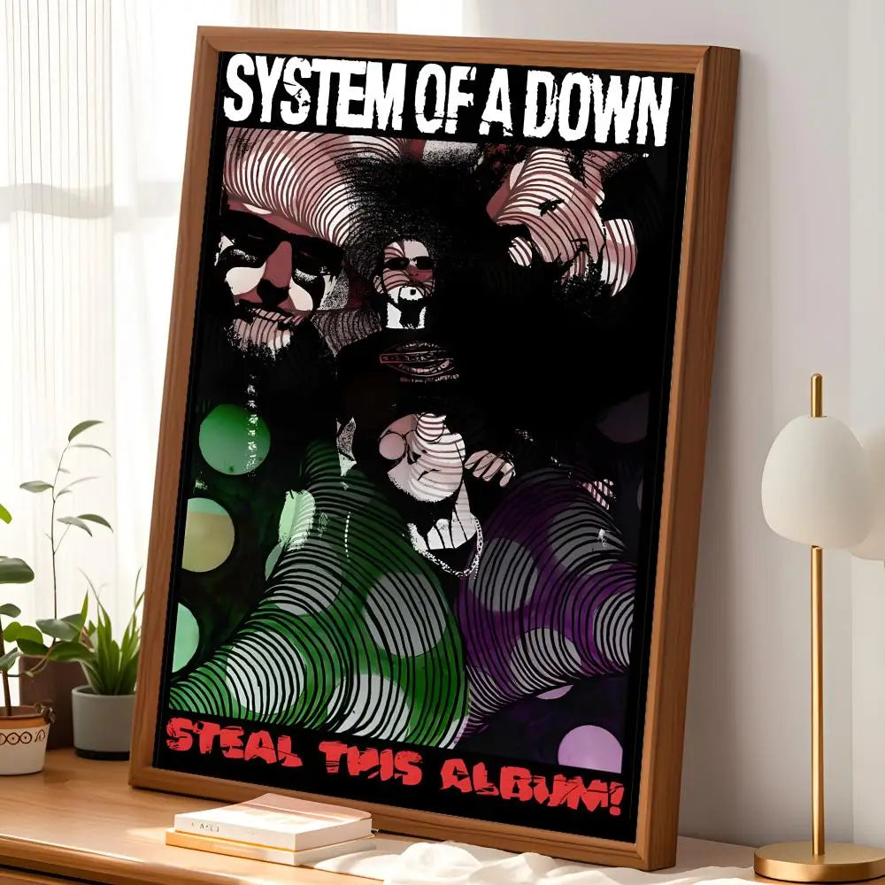 System of a Down Poster – Self-Stick HD Waterproof Wall Art Wall Art Poster Axl