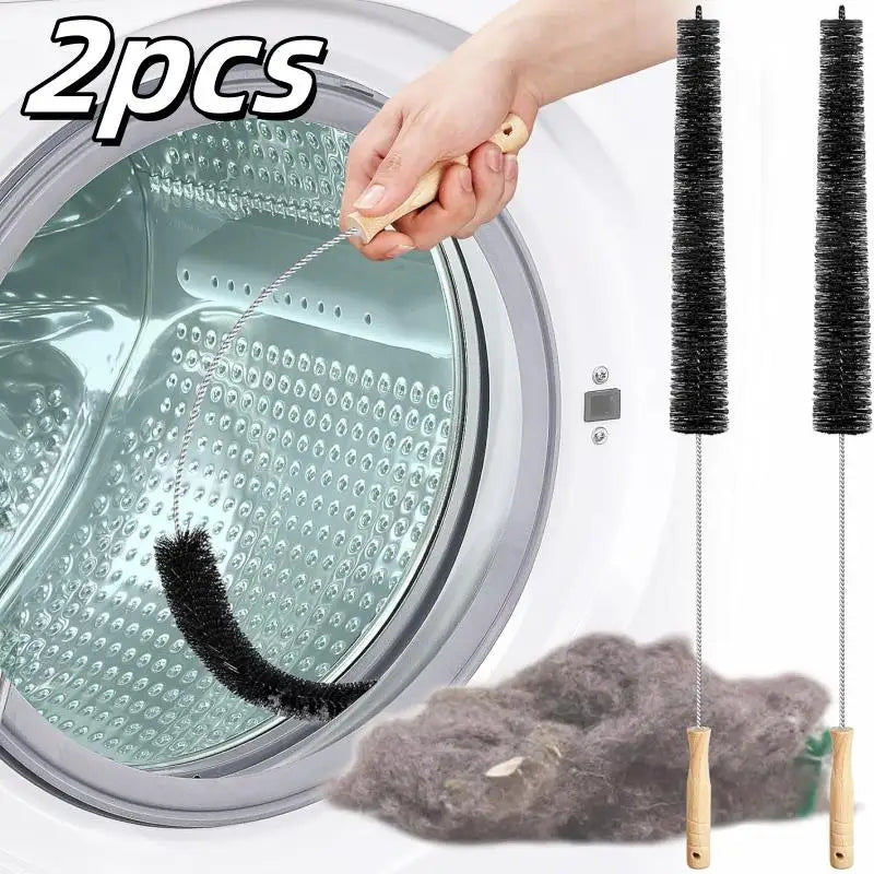 2-Pack 3-in-1 Dryer Vent Cleaner Kit – Lint & Crevice Brushes Dryer Vent Brush Kit Axl 2pcs