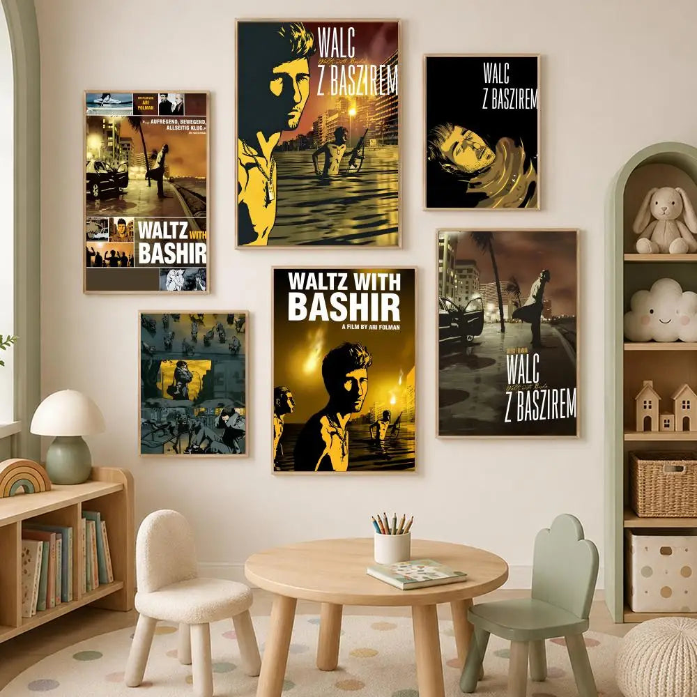 Waltz With Bashir Movie Poster – HD Self-Stick PVC Wall Art Movie Wall Poster Axl