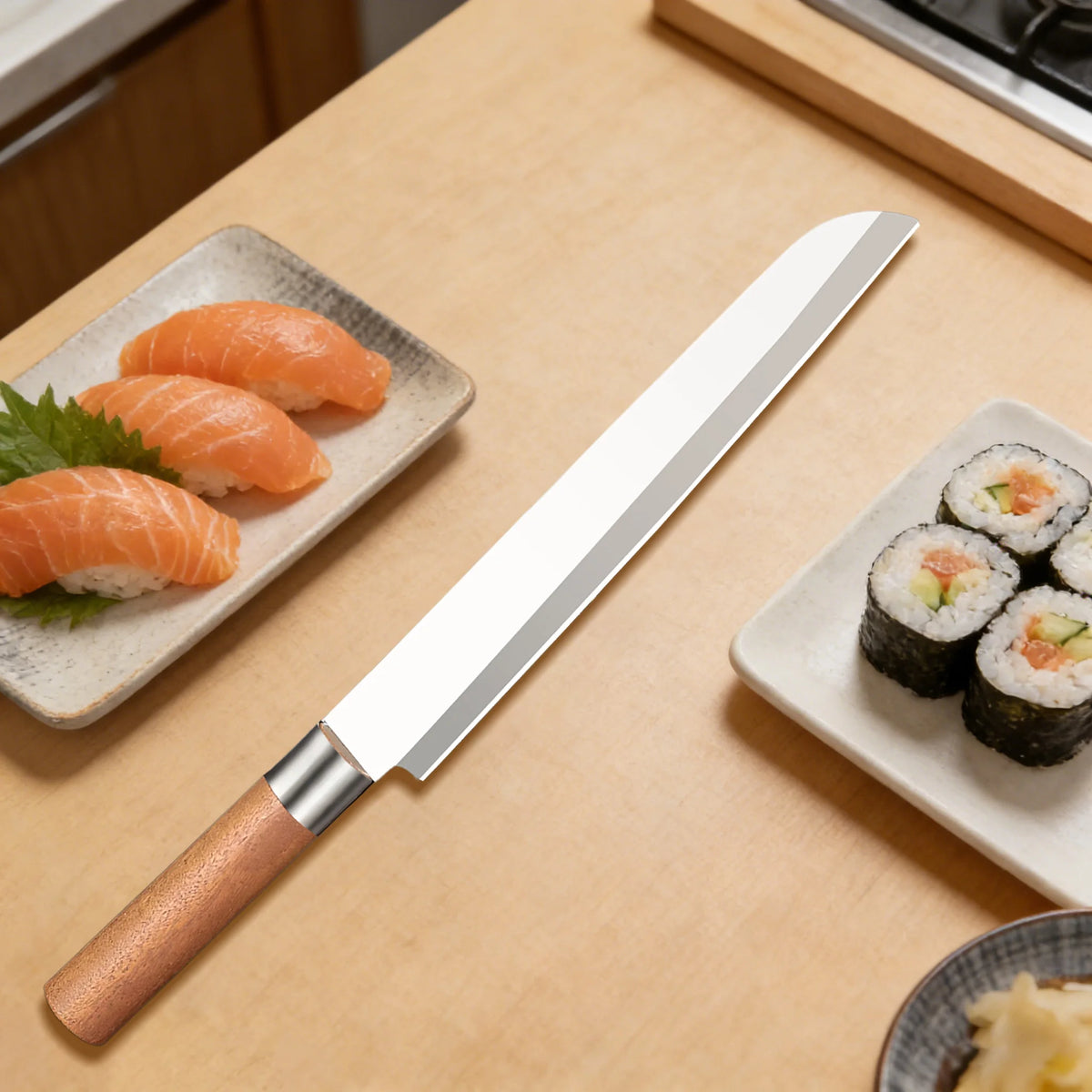 Professional Sashimi Knife – Stainless Steel Fish Slicing Knife Sashimi Knife Axl Sashimi Knife