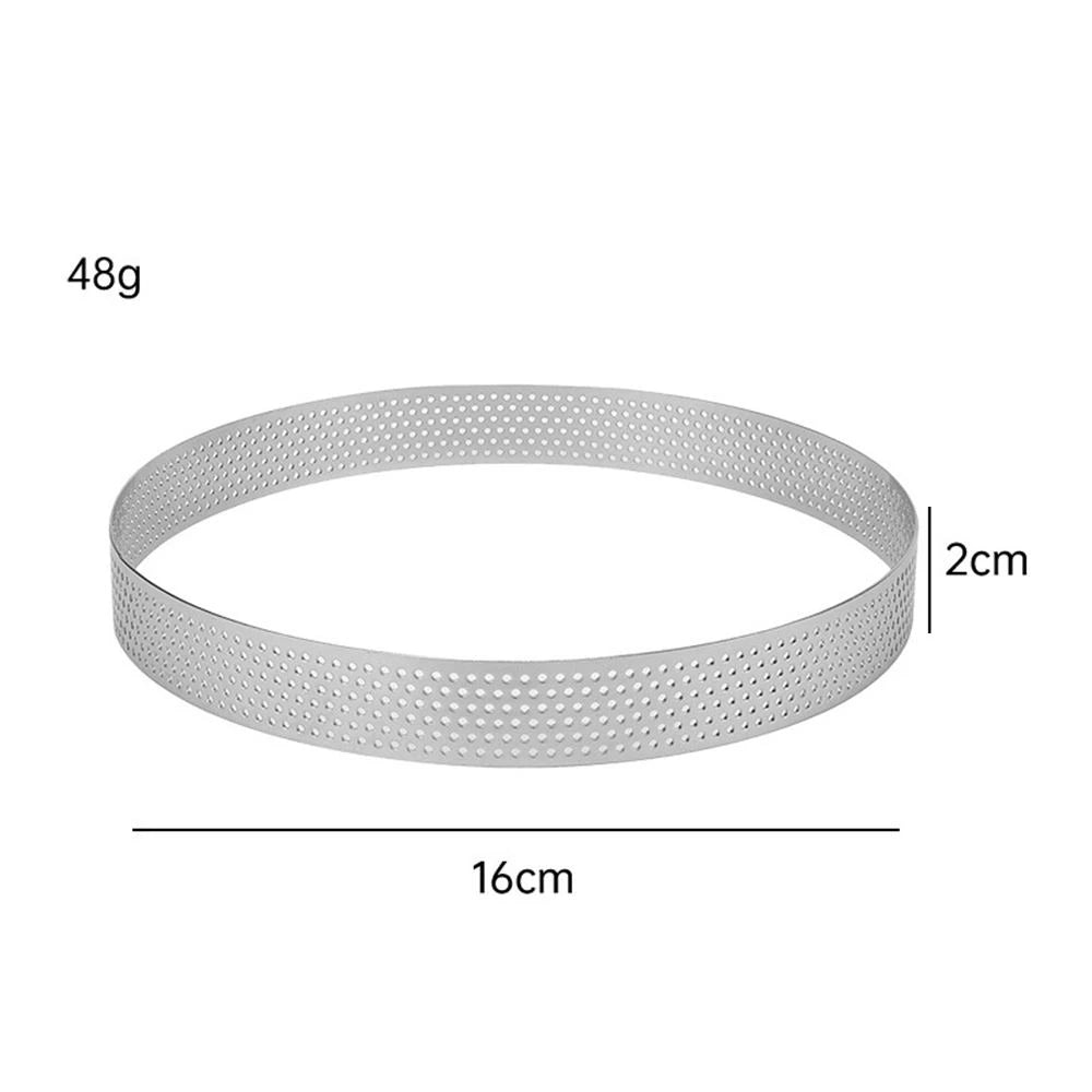 Stainless Steel Perforated Tart Ring & Mousse Cake Mold Tart Ring Mold Axl 16cm