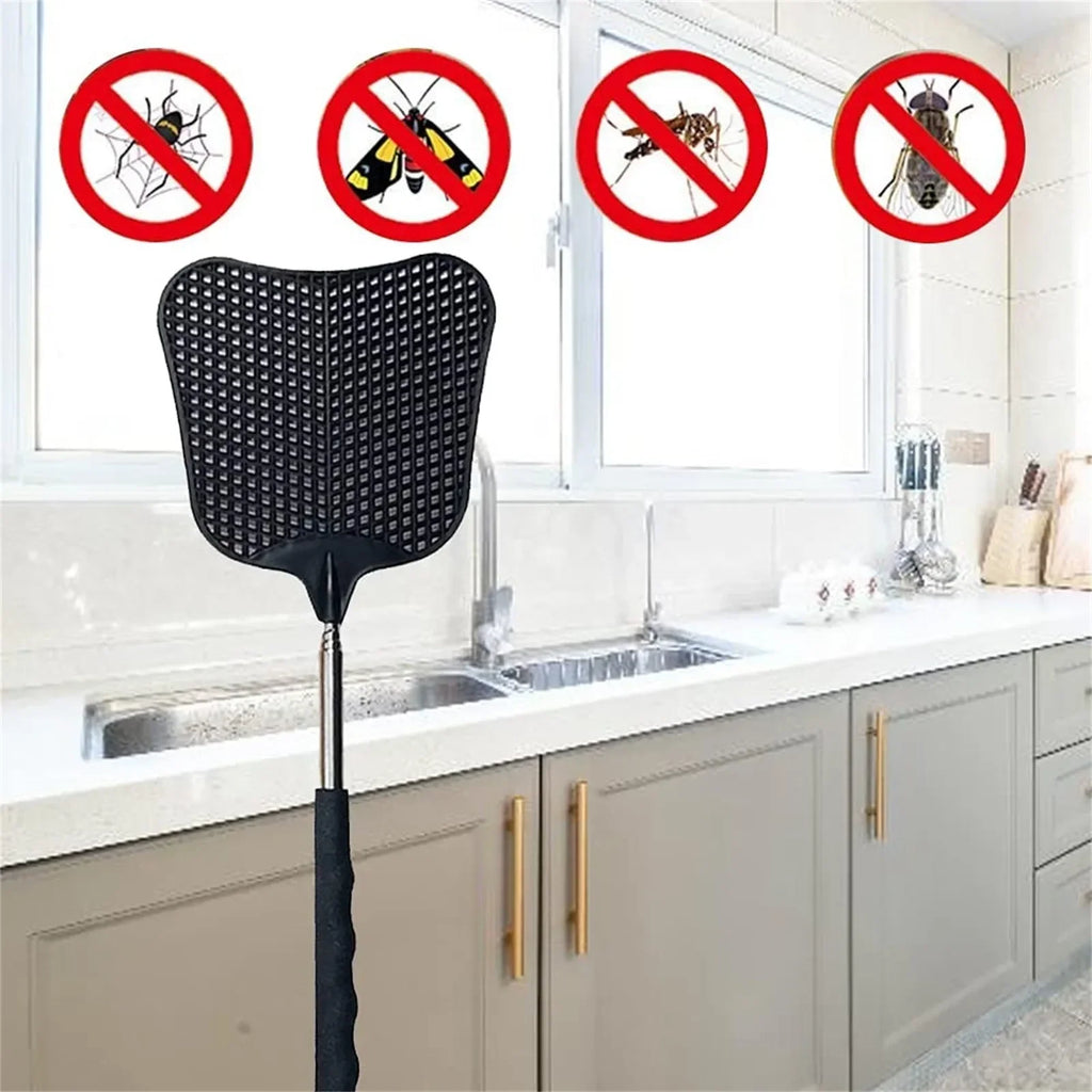Telescopic Fly Swatter – Heavy Duty Retractable Bug Swatter Fly Swatter Axl